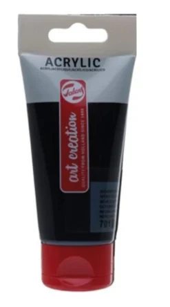 Talens Tinta Acrílica 200ml Preto