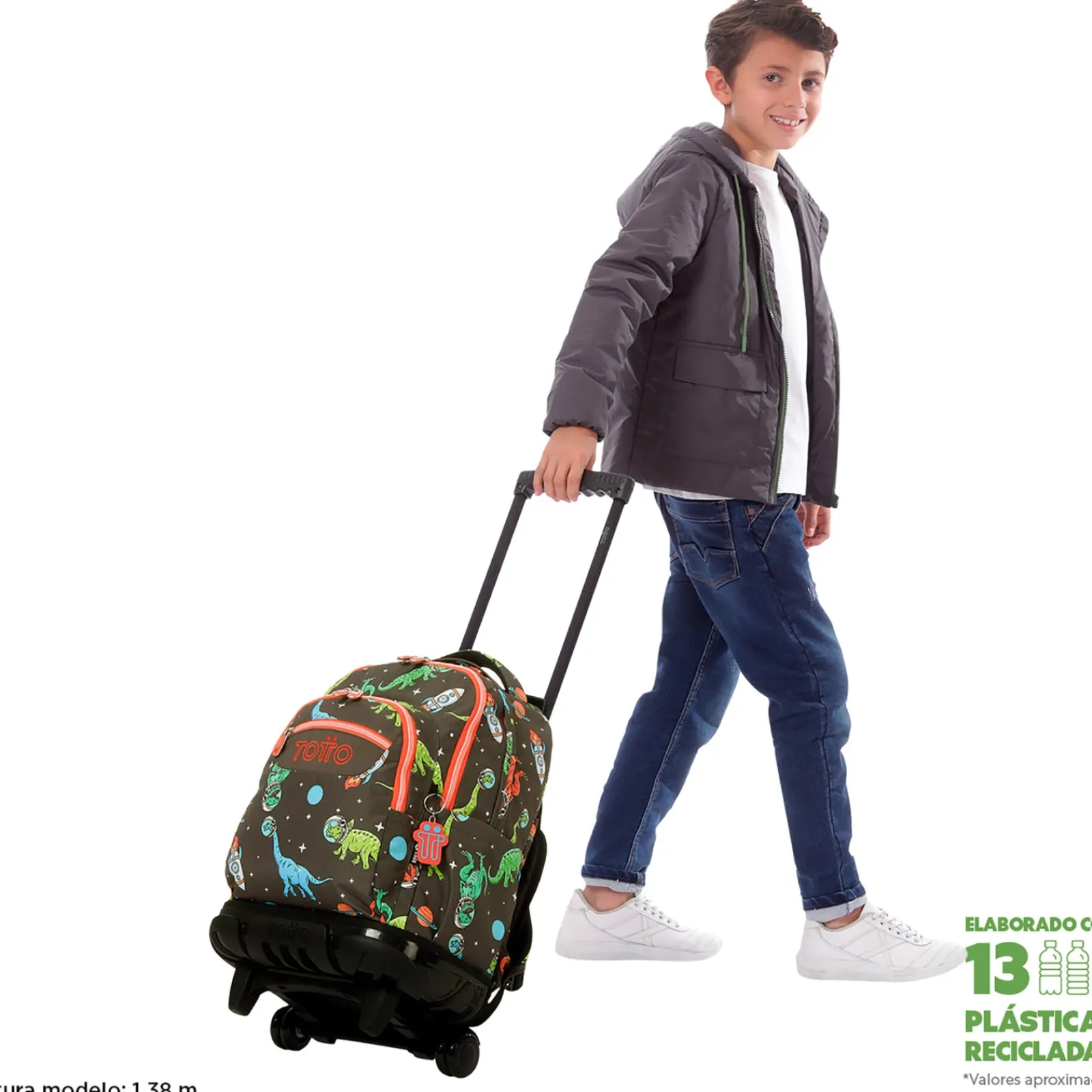 Totto Trolley Dino Preto