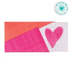 Artebene Voucher Com Envelope - Coração Rosa